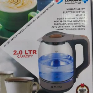 Bajaj Plus High Quality Electric Kettle AE- 1818 (2.0 LTR)