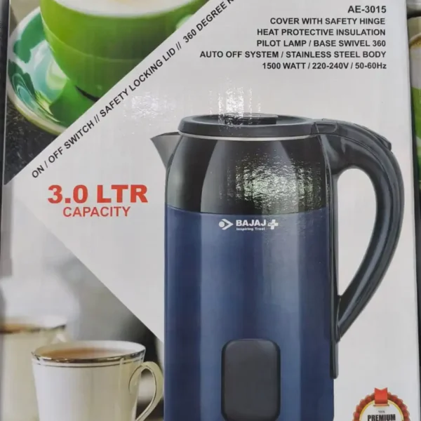 Bajaj Plus Double Layer Electric Kettle AE-3015 (3.0 LTR)