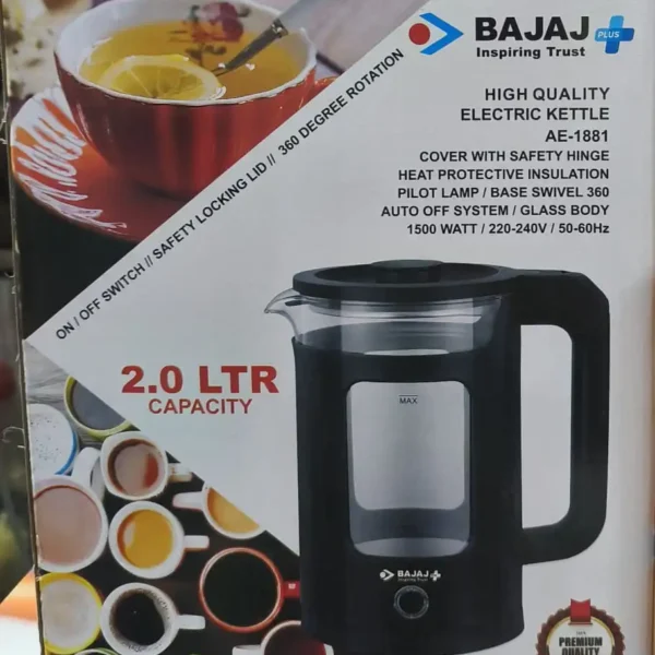 Bajaj Plus High Quality Electric Kettle AE-1881 (2.0 LTR)