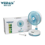 WD-219 Rechargeable USB Fan with Led Light