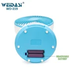 WD-219 Rechargeable USB Fan with Led Light - Image 3