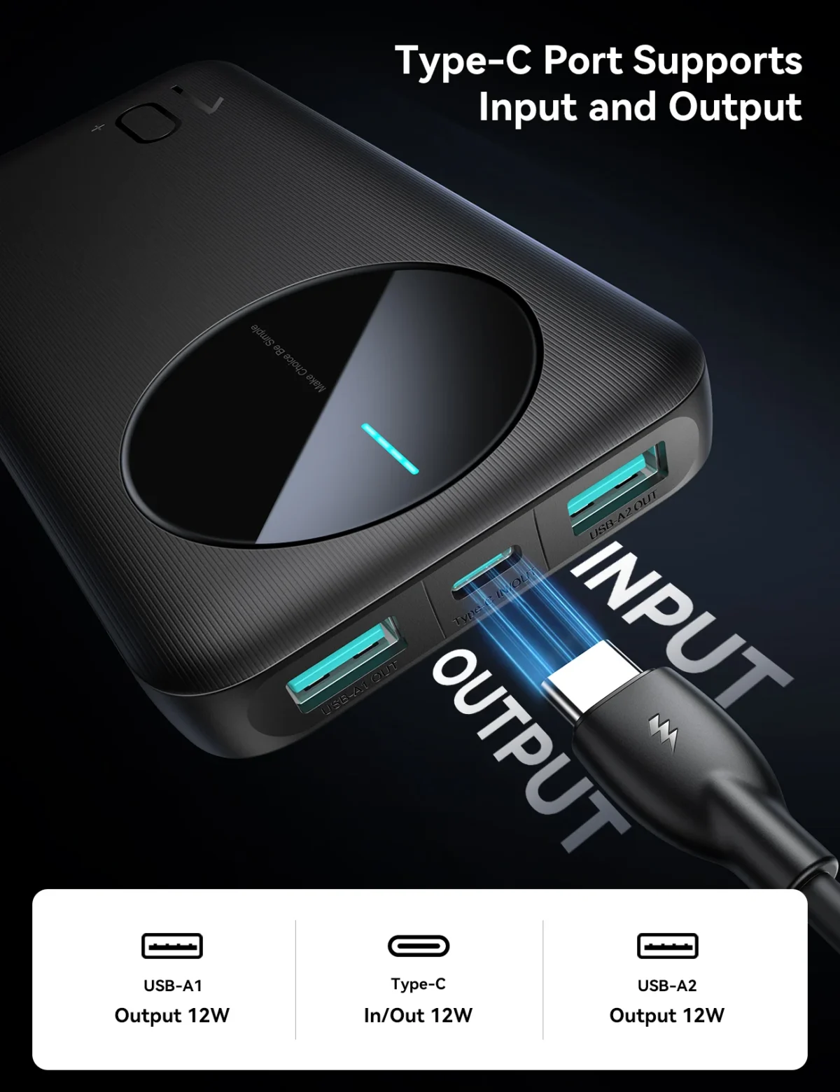 JOYROOM JR-PBF12 10000mAh Power Bank - Image 2