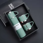 Stainless Steel Vaccum Flask Set With 3 Cups- 500ml - Image 6