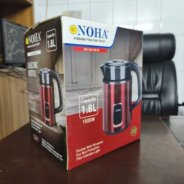 NOHA Doubel Wall Structure Kettle- 1.8L, 1500W